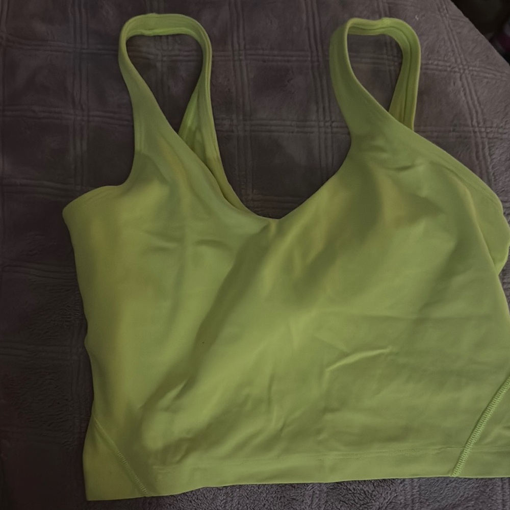 Lime Green Lululemon align tank
